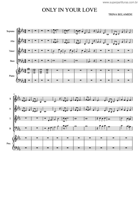 Partitura da música Only In Your Love