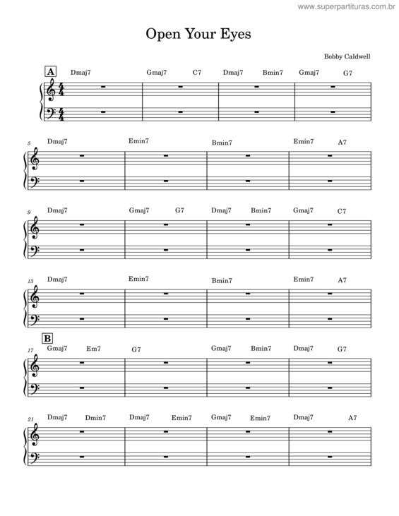 Partitura da música Open Your Eyes v.6