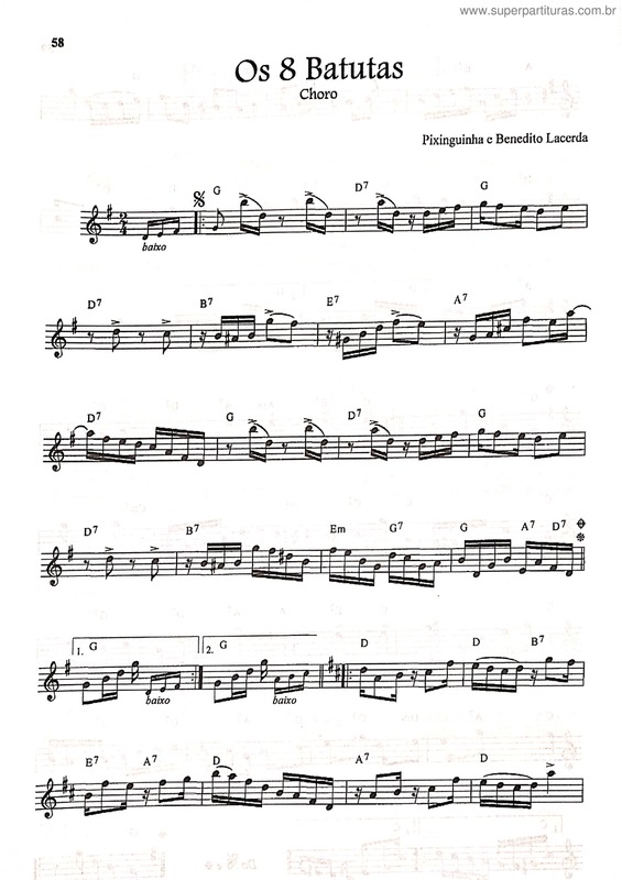 Partitura da música Os 8 Batutas v.9