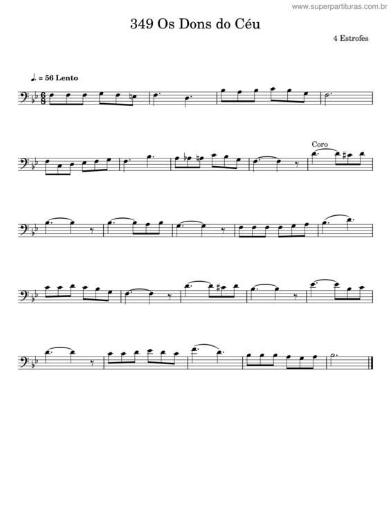 Partitura da música Os Dons Do Céu v.2