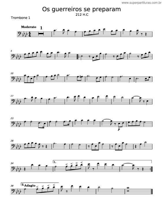 Partitura da música Os Guerreiros Se Preparam – Misc Praise Songs v.2