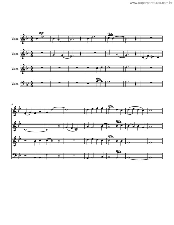 Partitura da música Oseh Shalom v.6