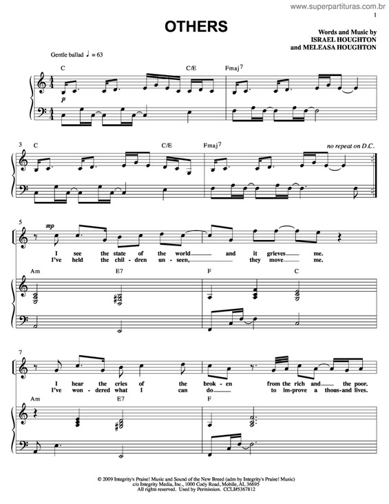 Partitura da música Others