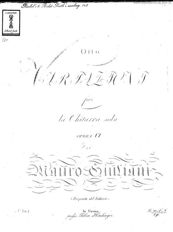 Partitura da música Otto Variazioni