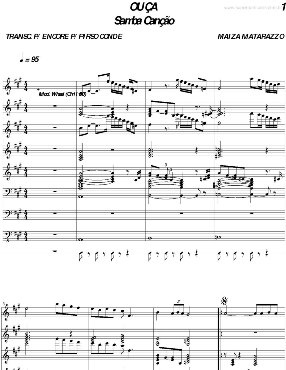 Partitura da música Ouça v.2