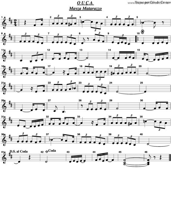 Partitura da música Ouça v.3