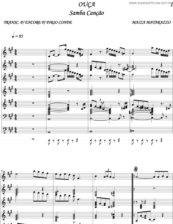 Partitura da música Ouça v.4