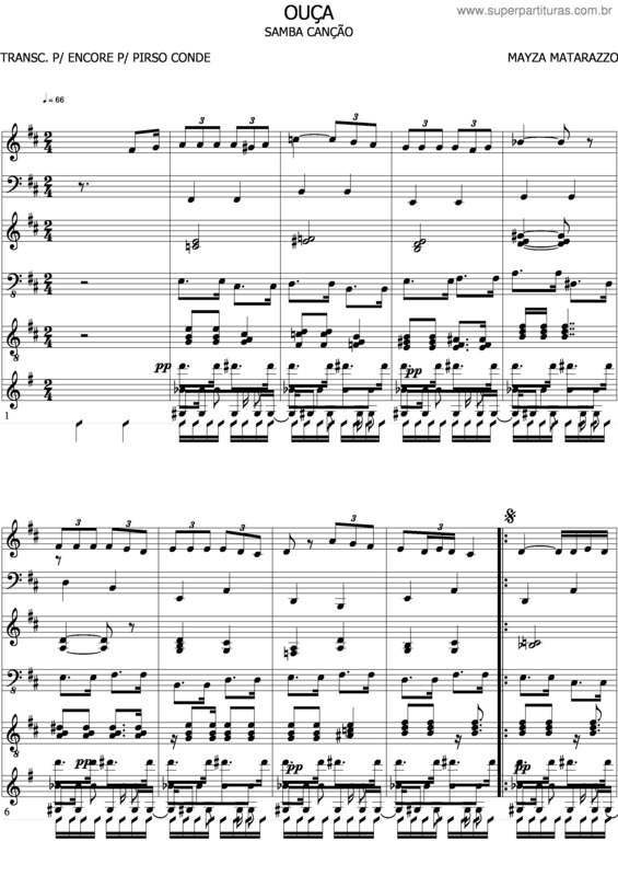 Partitura da música Ouça v.5