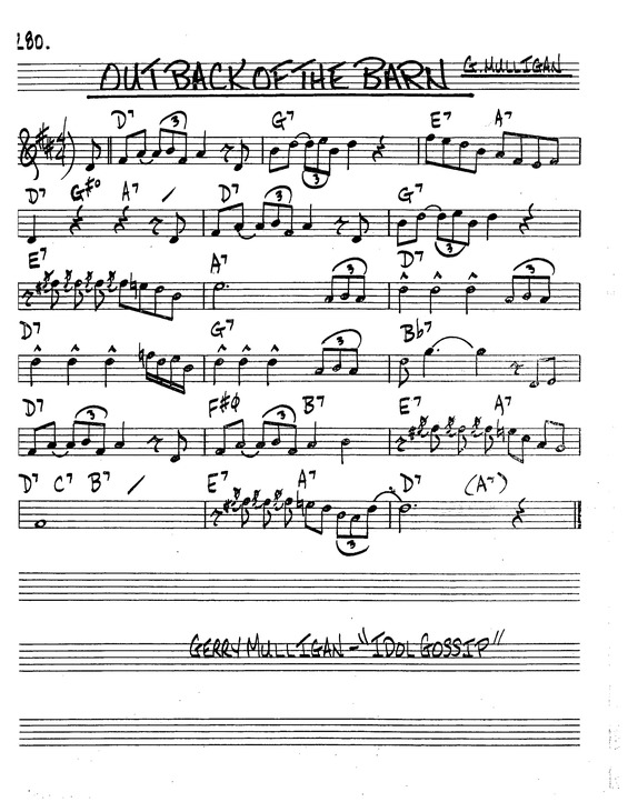 Partitura da música Out Back Of The Barn v.8