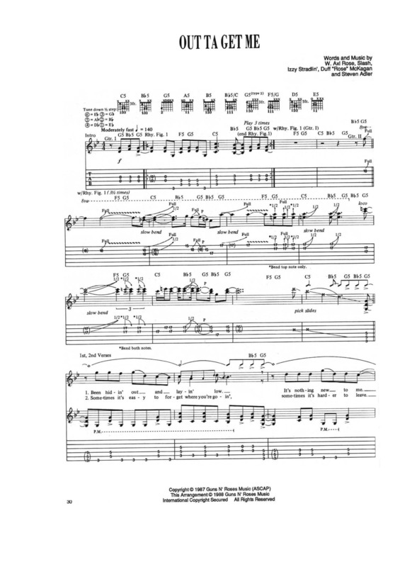 Partitura da música Outta Get Me