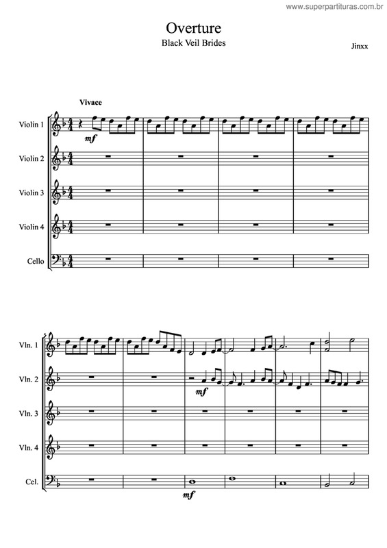 Partitura da música Overture v.3