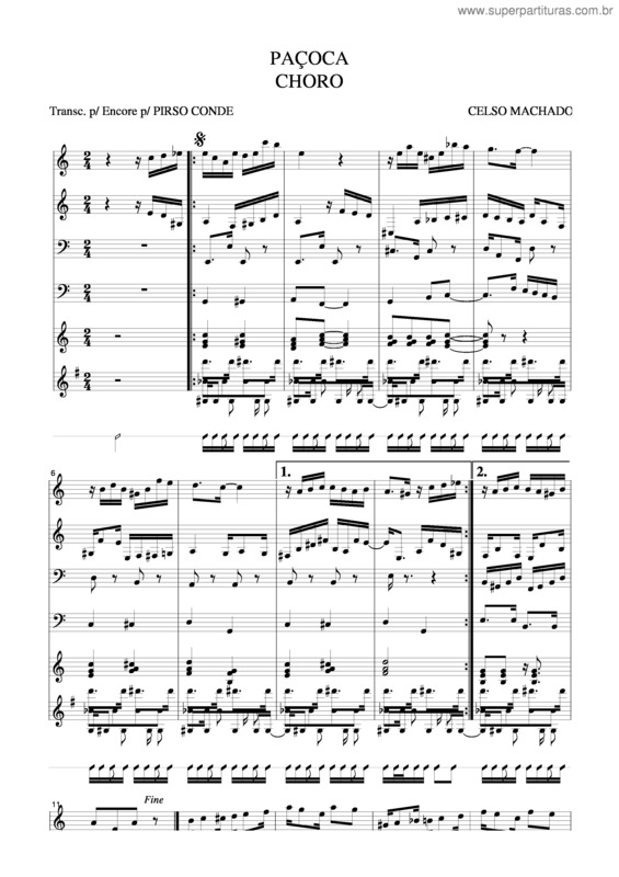 Partitura da música Paçoca v.2
