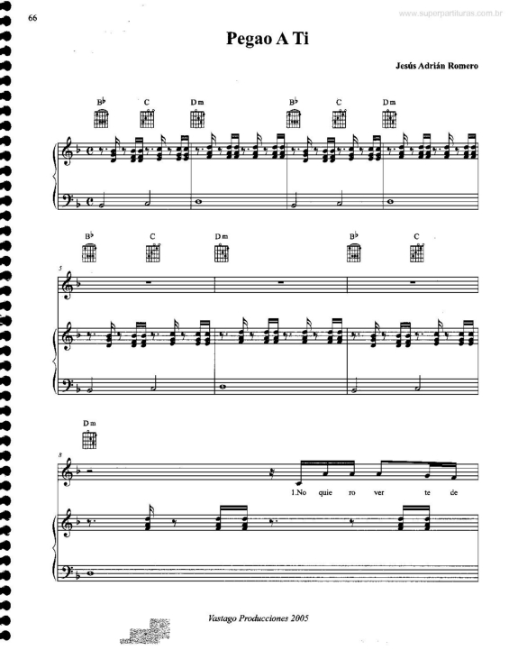 Partitura da música Pagao a Ti