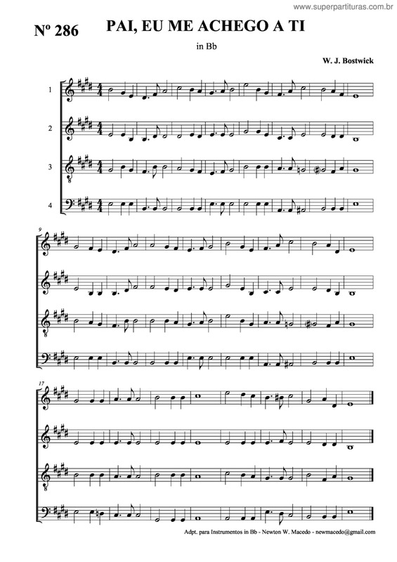 Partitura da música Pai, Eu Me Achego A Ti v.2