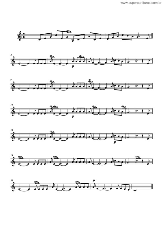 Partitura da música Pai Nosso Wolo