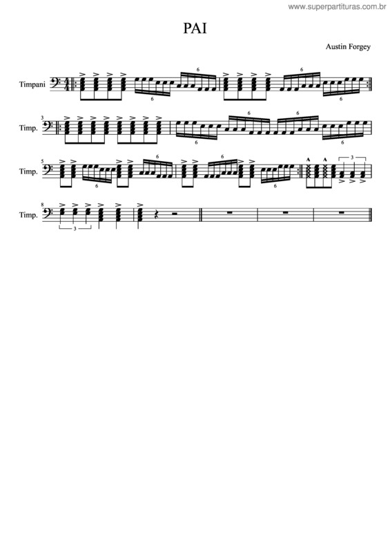 Partitura da música Pai v.11