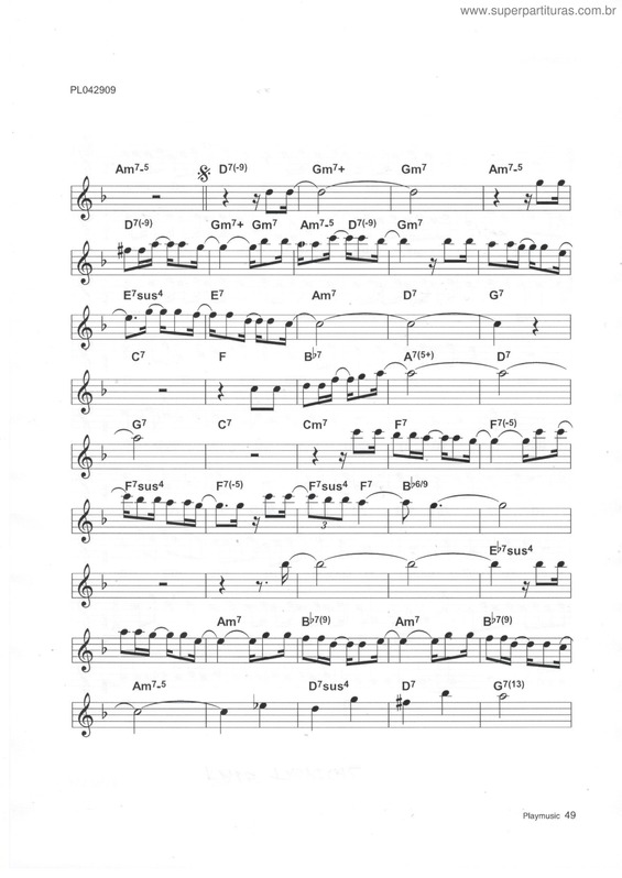 Partitura da música País Tropical Pág.2