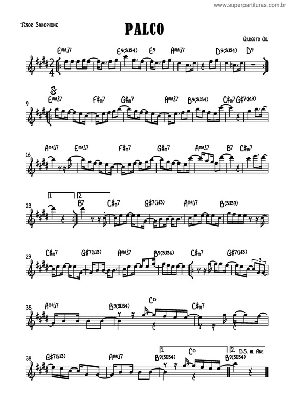 Partitura da música Palco v.3