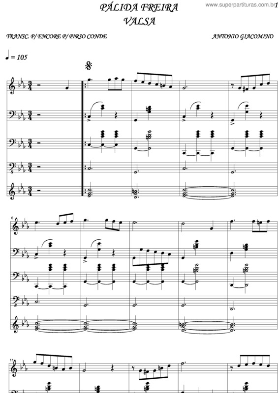 Partitura da música Palida Freire