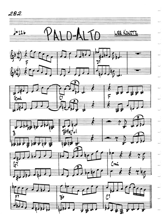Partitura da música Palo Alto v.7