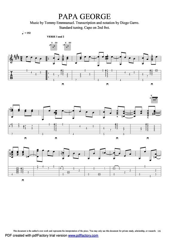 Partitura da música Papa George v.2