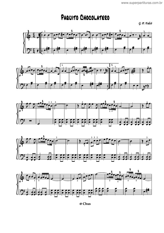 Partitura da música Paparazzi v.5