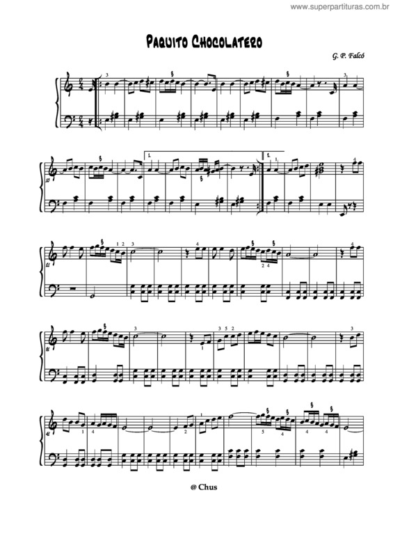 Partitura da música Paparazzi v.5