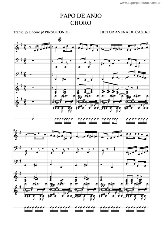 Partitura da música Papo De Anjo v.3