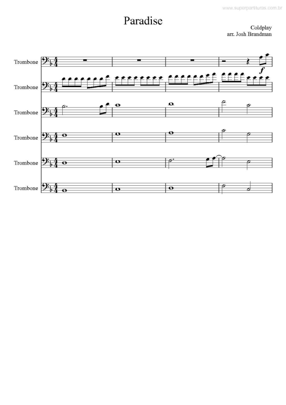 Partitura da música Paradise v.20