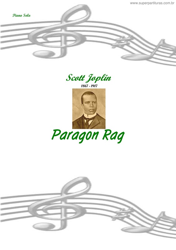 Partitura da música Paragon Rag