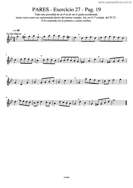 Partitura da música Pares v.2