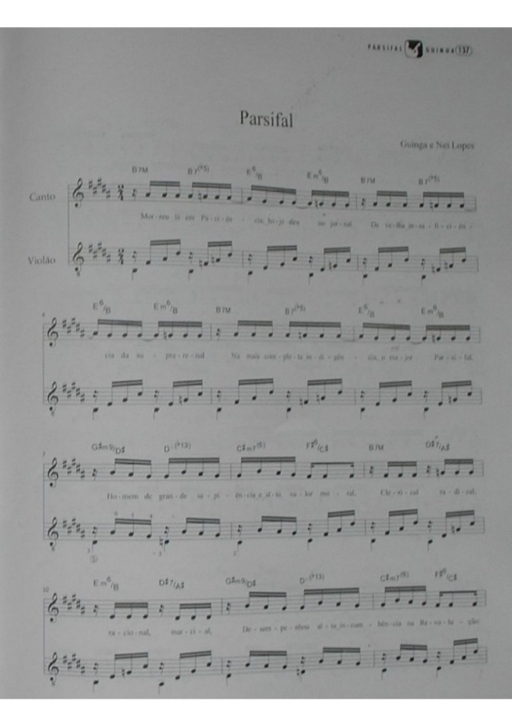 Partitura da música Parsifal