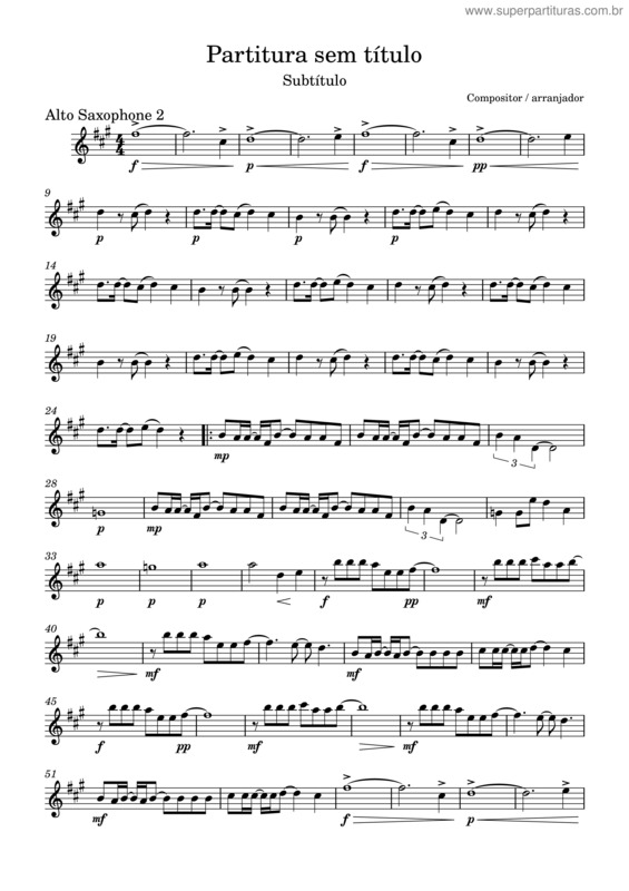 Partitura da música Partes Lagrimas–Alto_Saxophone_2.Mxl