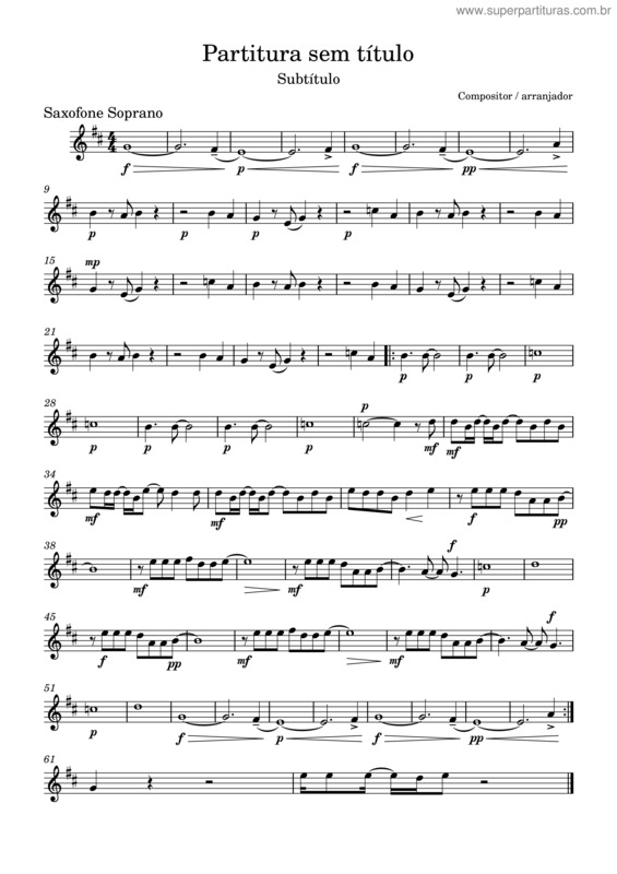 Partitura da música Partes Lagrimas–Saxofone_Soprano.Mxl