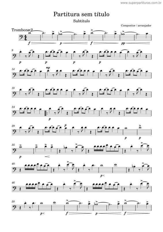 Partitura da música Partes Lagrimas–Trombone_2.Mxl