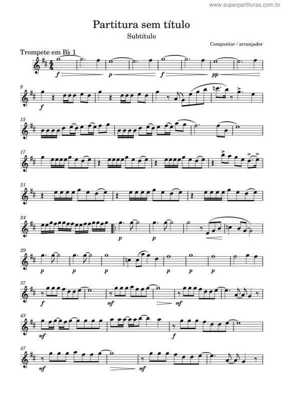 Partitura da música Partes Lagrimas–Trompete_Em_Bb_1