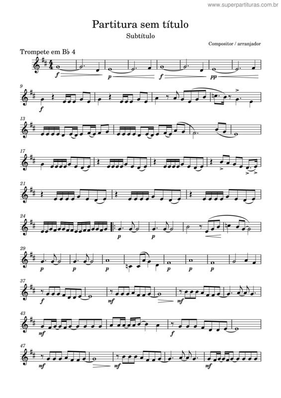 Partitura da música Partes Lagrimas–Trompete_Em_Bb_4.Mxl