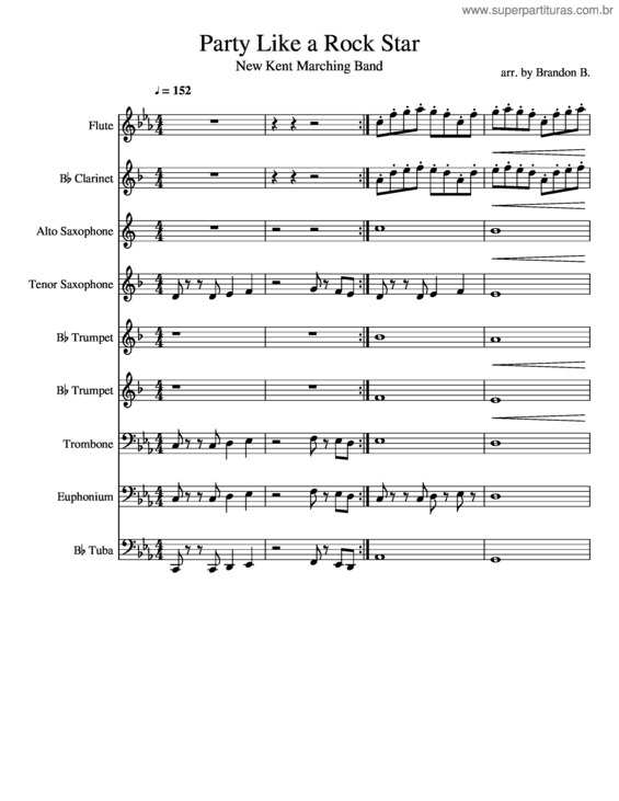 Partitura da música Party Like A Rockstar