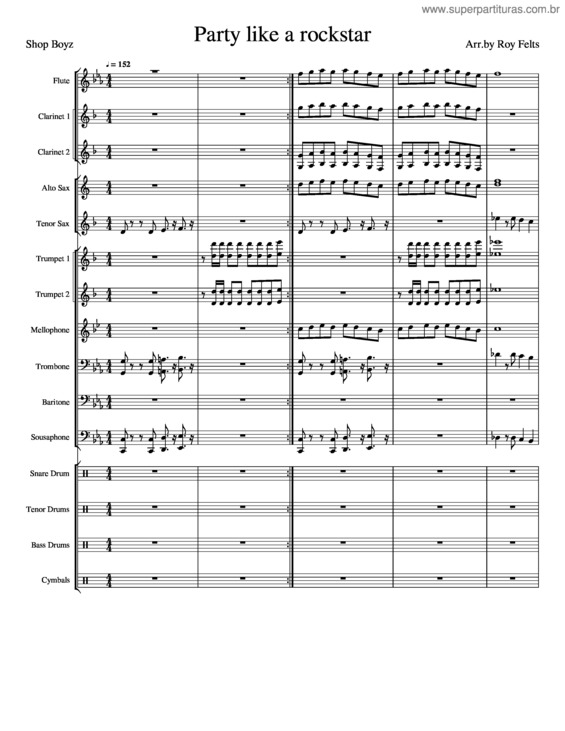 Partitura da música Party_Like_A_Rockstar