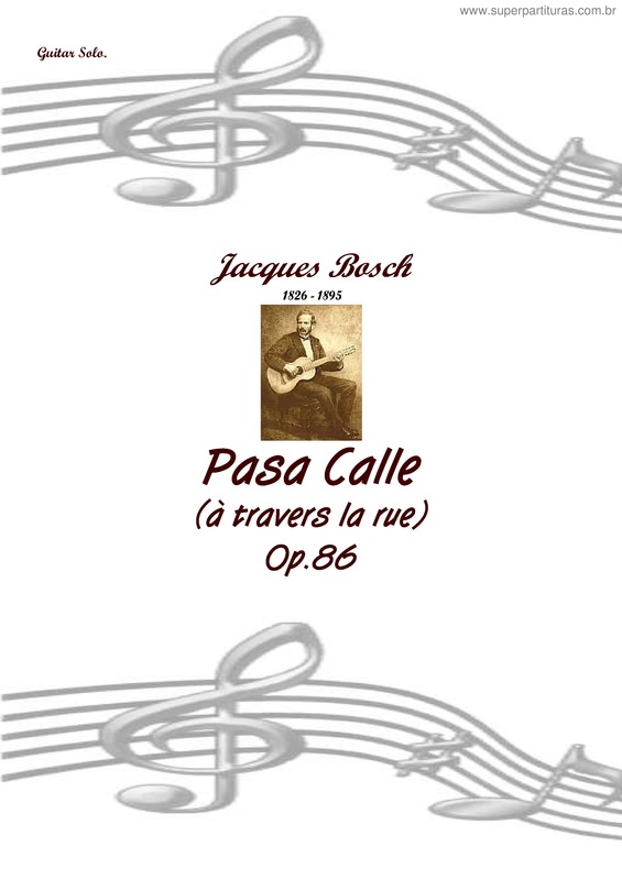 Partitura da música Pasa Calle