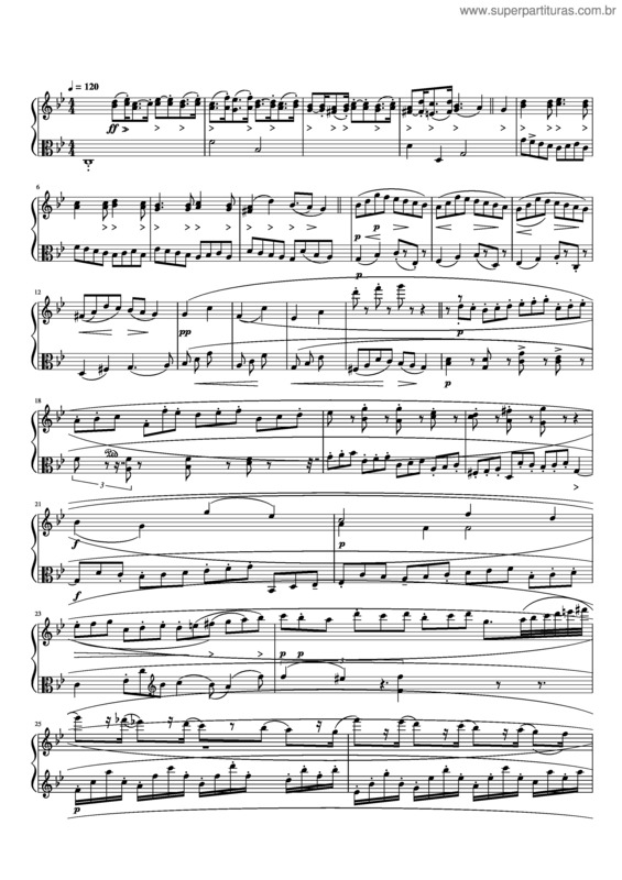 Partitura da música Passacaglia For Violin And Viola – Johan Halvorsen Passacaglia For Violin And Viola
