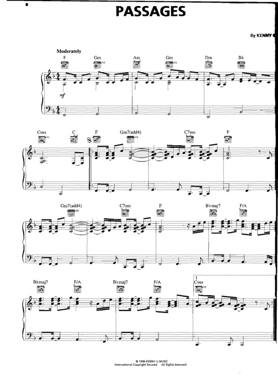 Partitura da música Passages v.2