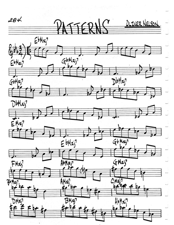 Partitura da música Patterns v.6