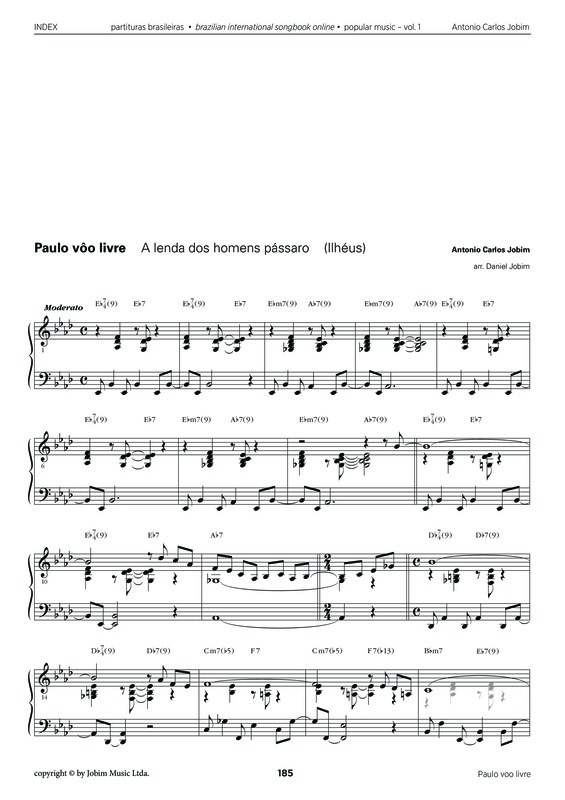 Partitura da música Paulo Vôo Livre
