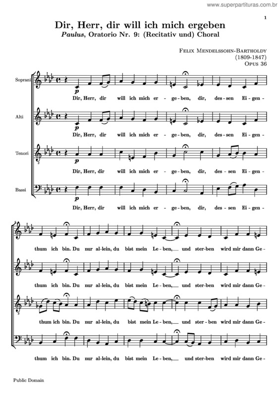 Partitura da música Paulus v.2