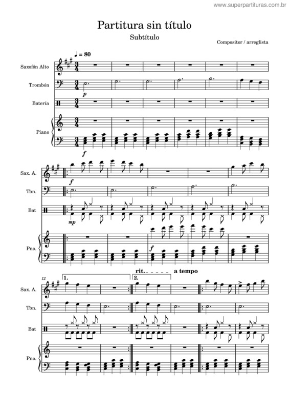 Partitura da música Paz – 6324745