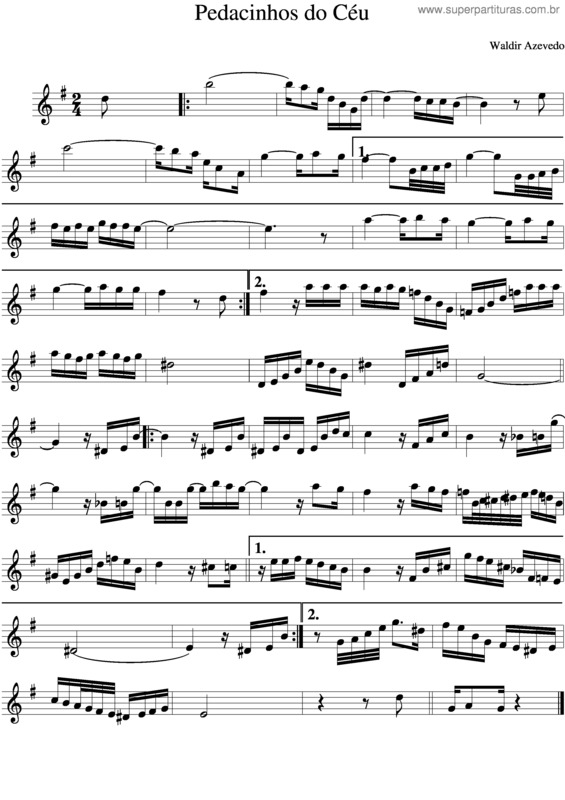 Partitura da música Pedacinho Do Céu v.5