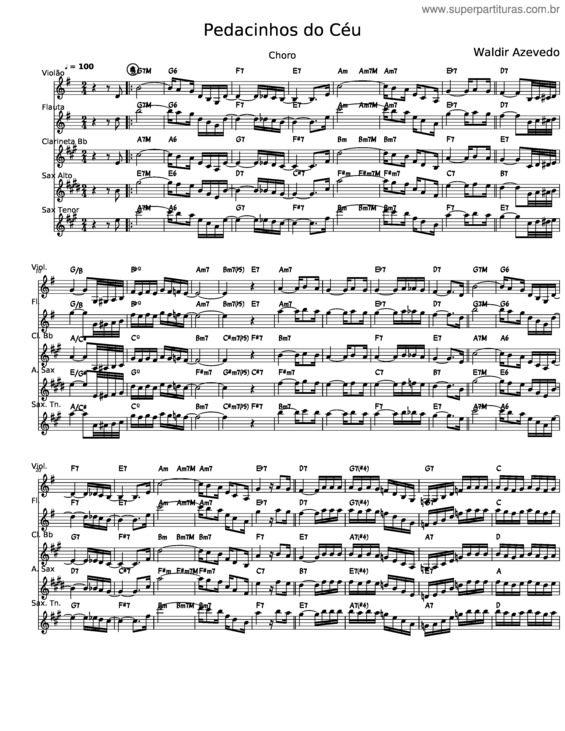 Partitura da música Pedacinhos Do Céu v.15