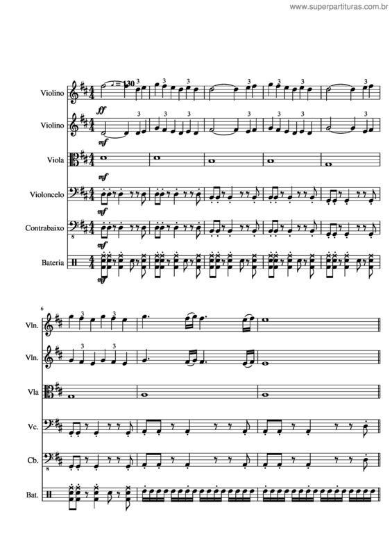 Partitura da música Pelados Em Santos – Mamonas Assassinas