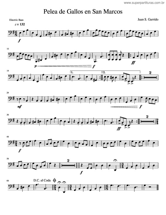 Partitura da música Pelea De Gallos En San Marcos